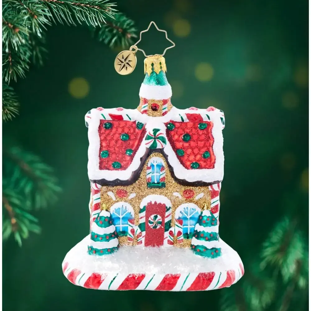 NEW Christopher Radko Sweet Tooth Cottage Glass Ornament